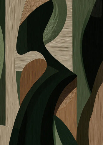 Canvastavla - Striped Muse