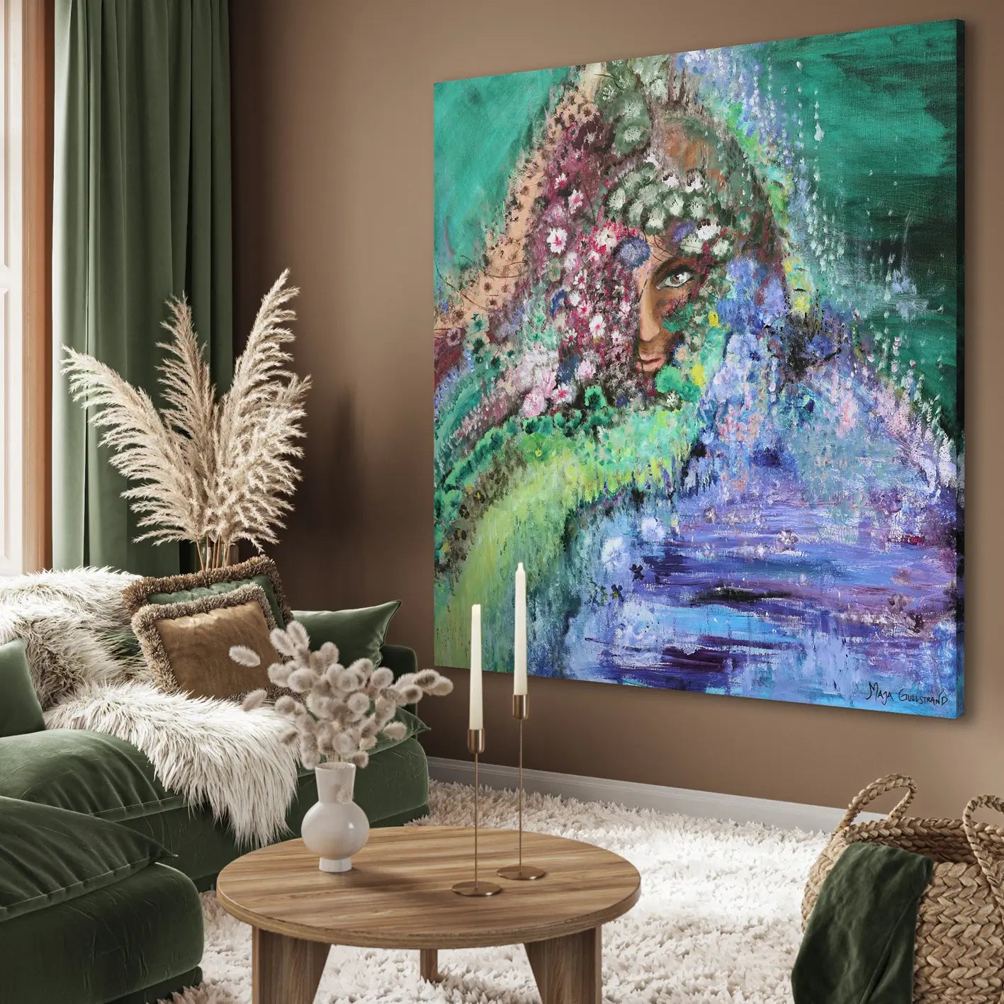 Canvastavla - Malin of the Wildflower