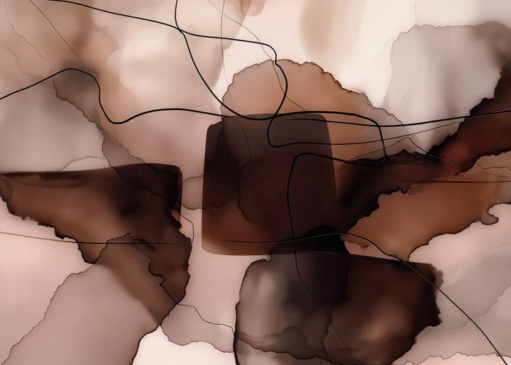Canvastavla - Abstract in Brown