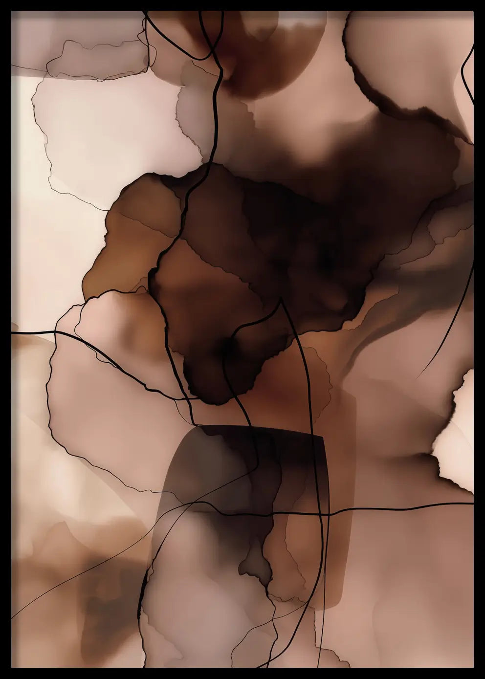 Poster - Brown Layers