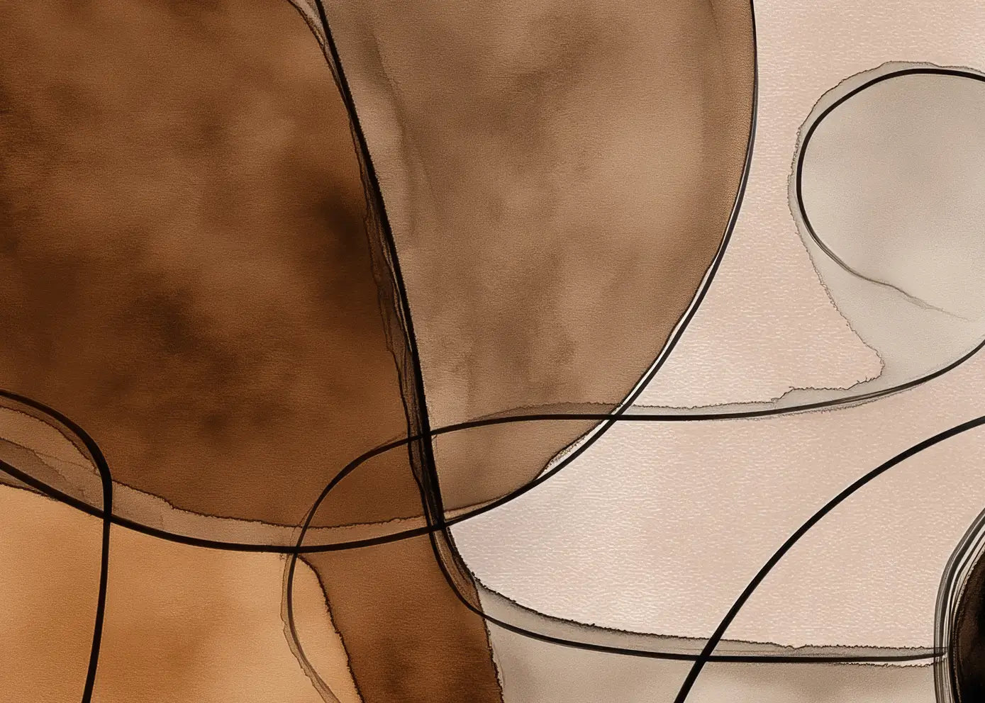 Canvastavla - Brown Forms