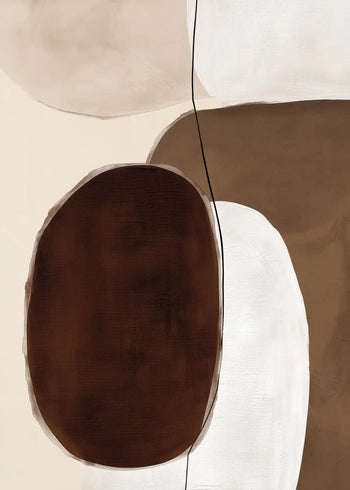 Canvastavla - Abstract Oval