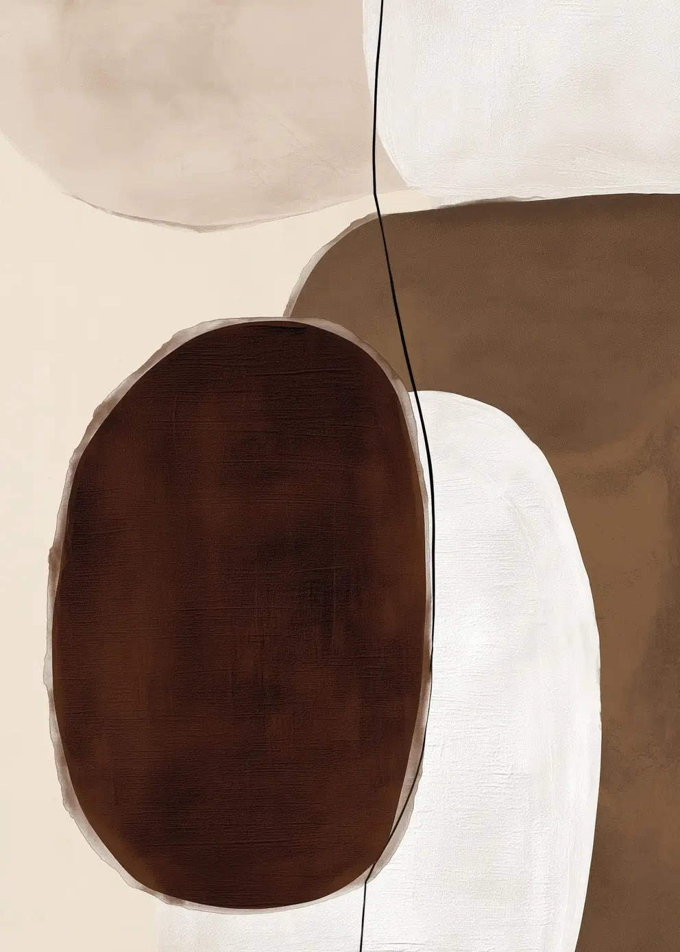Canvastavla - Abstract Oval