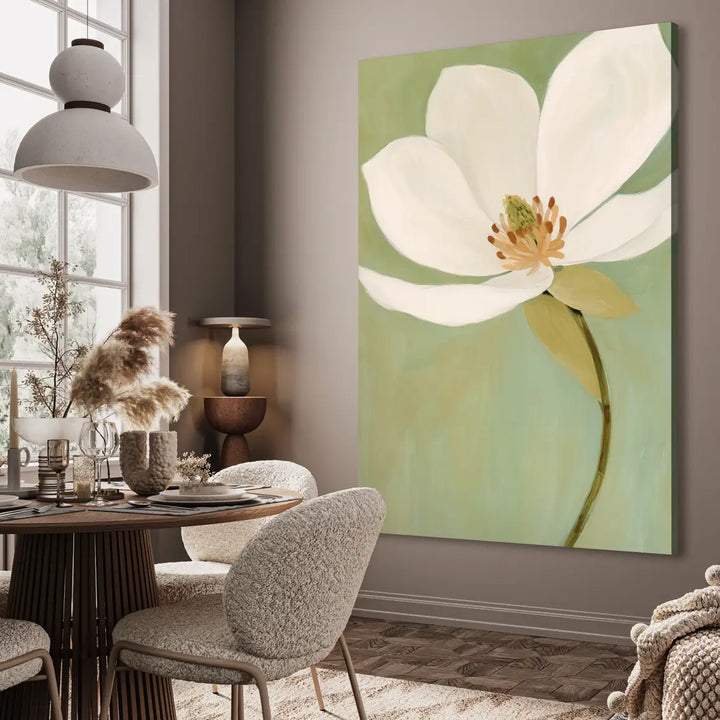 Canvastavla - White Magnolia Bloom