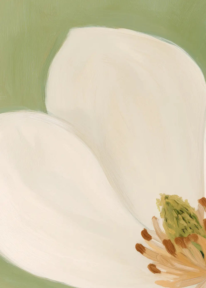 Canvastavla - White Magnolia Bloom