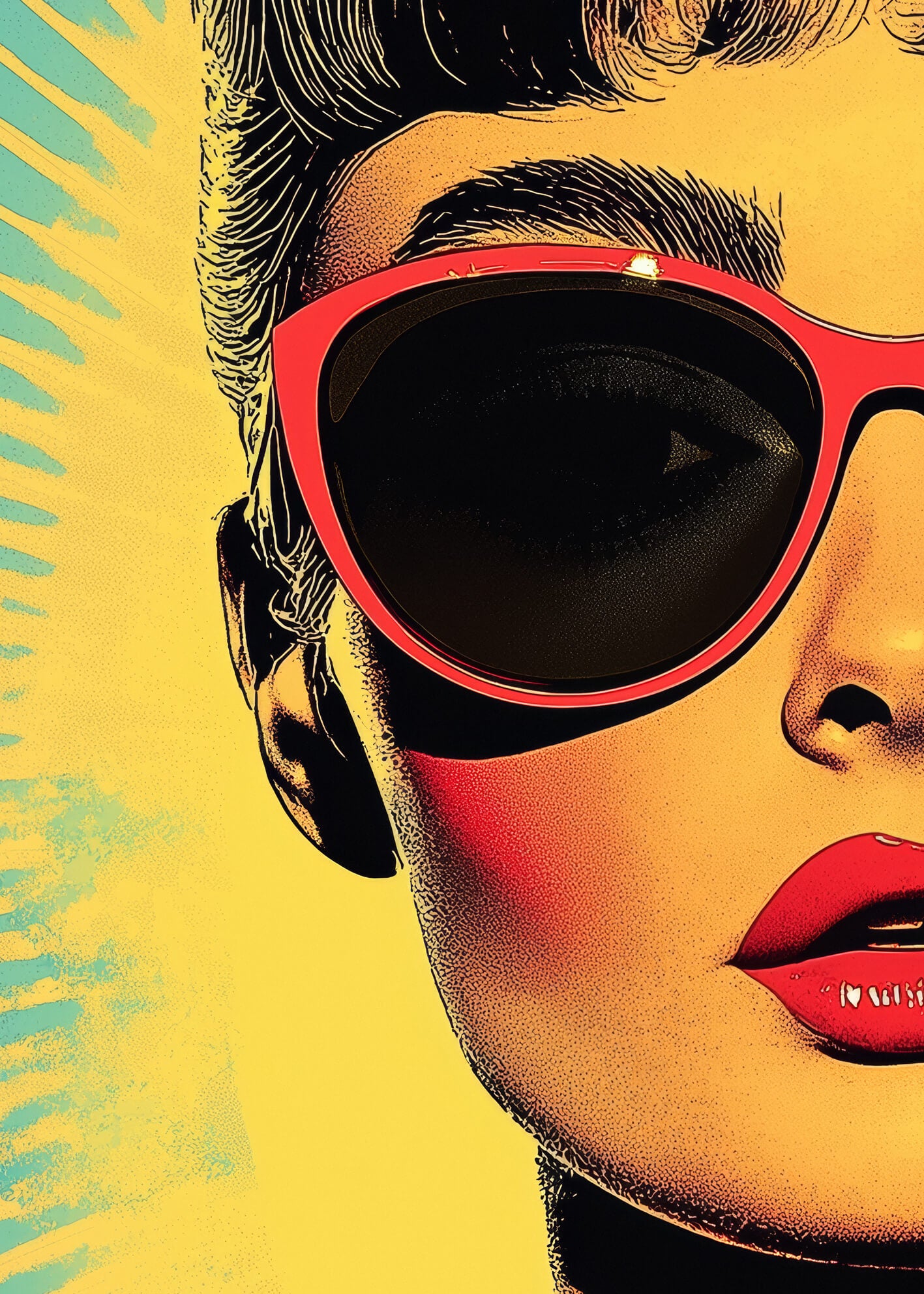 Canvastavla - Pop Art Audrey