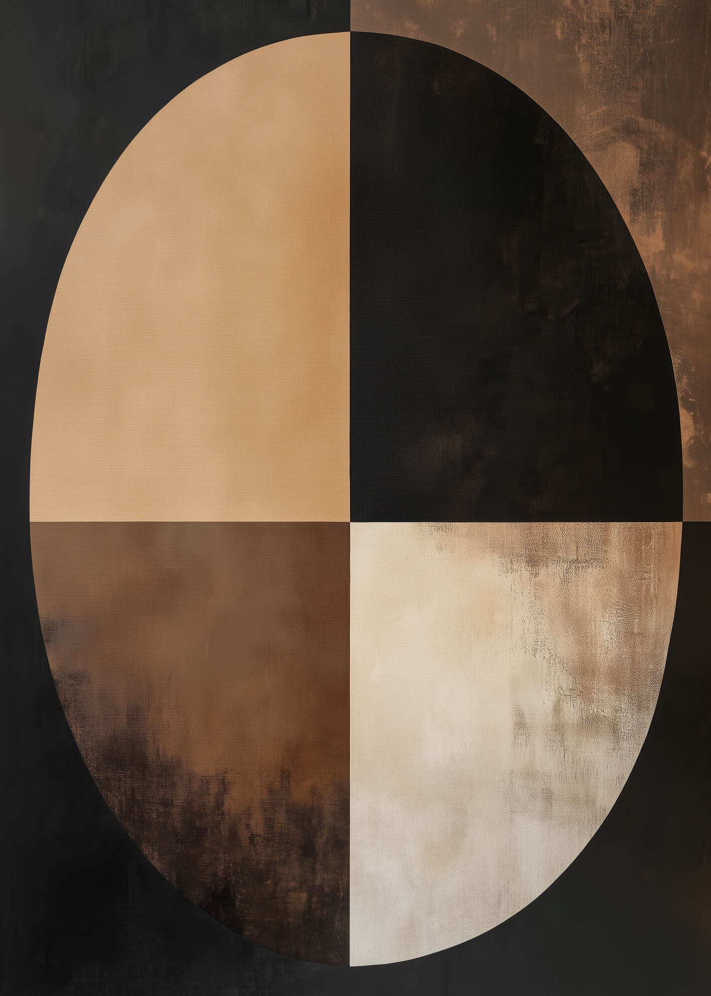 Canvastavla - Geometric Serenity