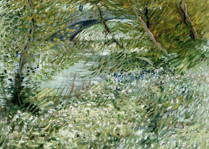 Canvastavla - VG - River Bank in Springtime