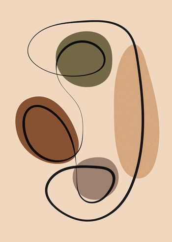 Canvastavla - Graphic Shapes No2