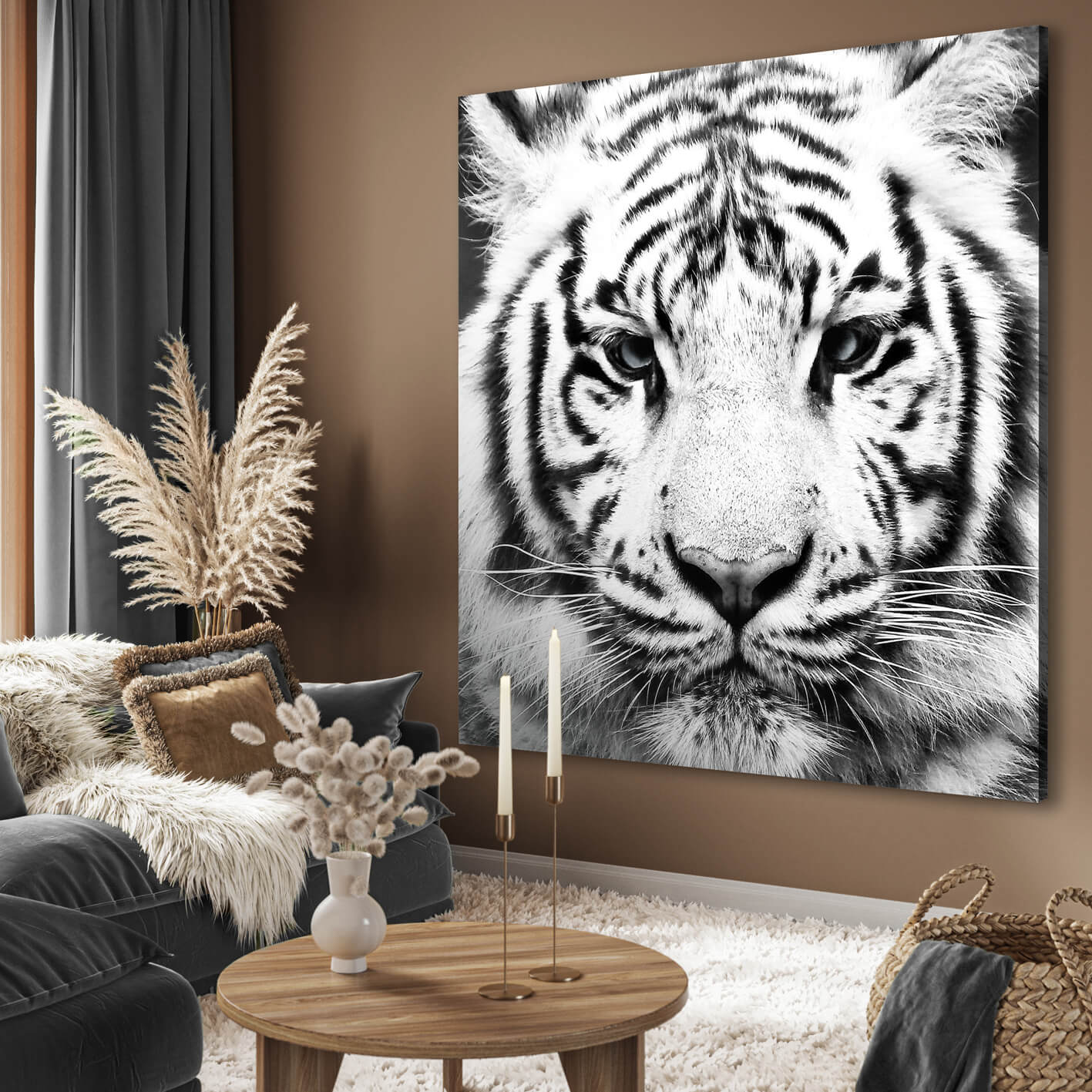 Canvastavla - Tiger