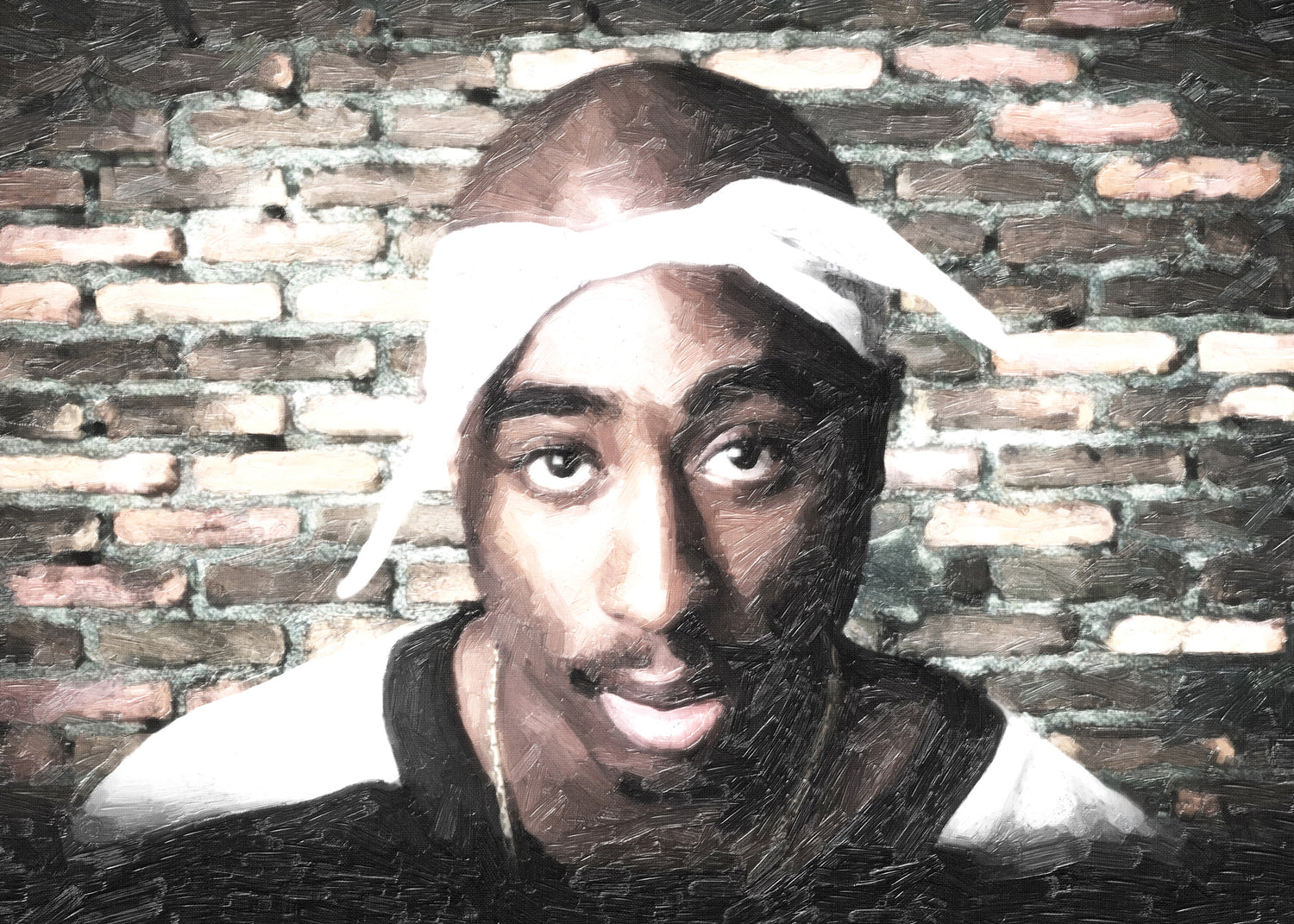 Canvastavla - Tupac