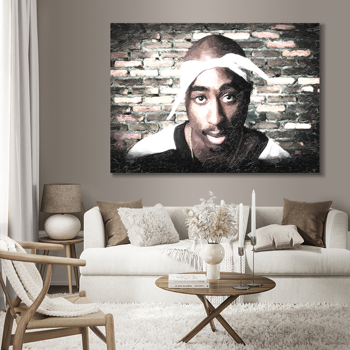 Canvastavla - Tupac