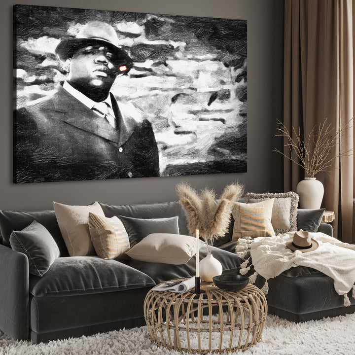 Ljuddämpande tavla - Biggie smalls Tavla