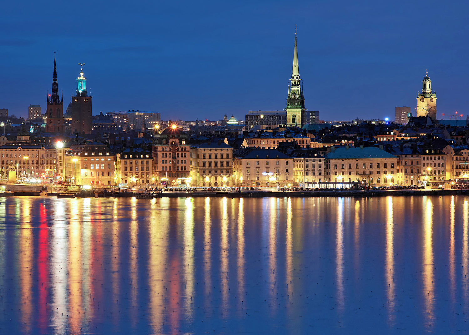 Ljuddämpande tavla - Stockholm by night