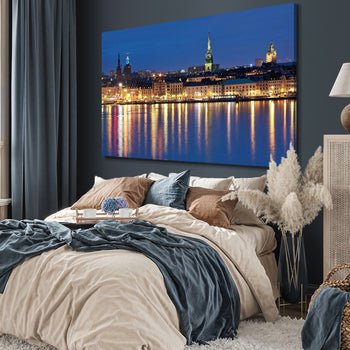 Ljuddämpande tavla - Stockholm by night