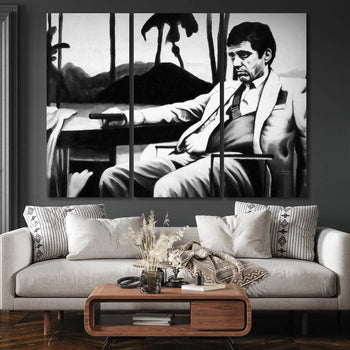 Ljuddämpande tavla - Scarface Tavla i delar