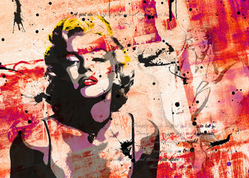 Ljuddämpande tavla - Marilyn Monroe Red Tavla