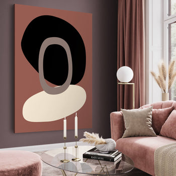 Canvastavla - The Old Pink Graphic