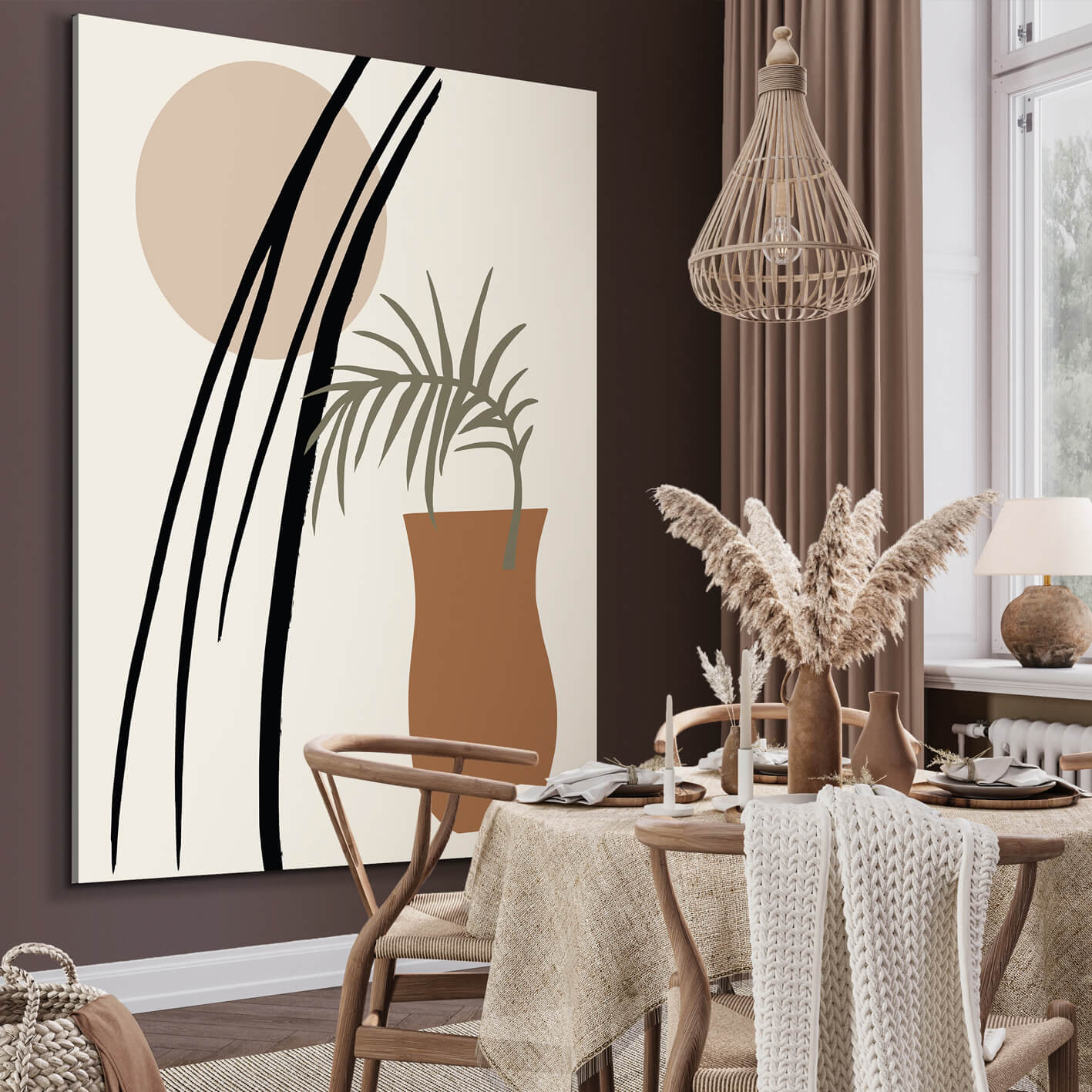 Canvastavla - Boho Shapes No2
