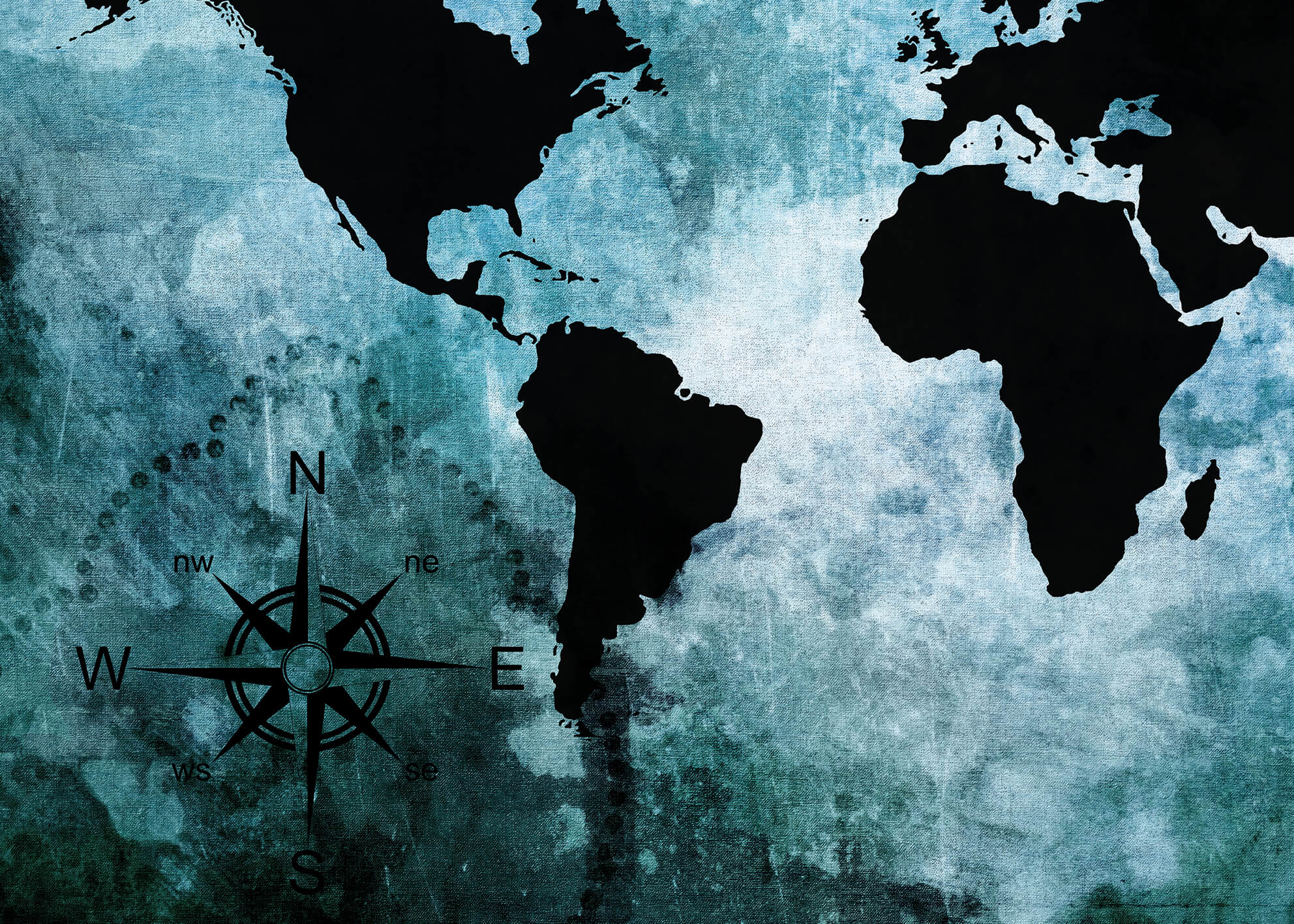 Ljuddämpande tavla - The world map i delar