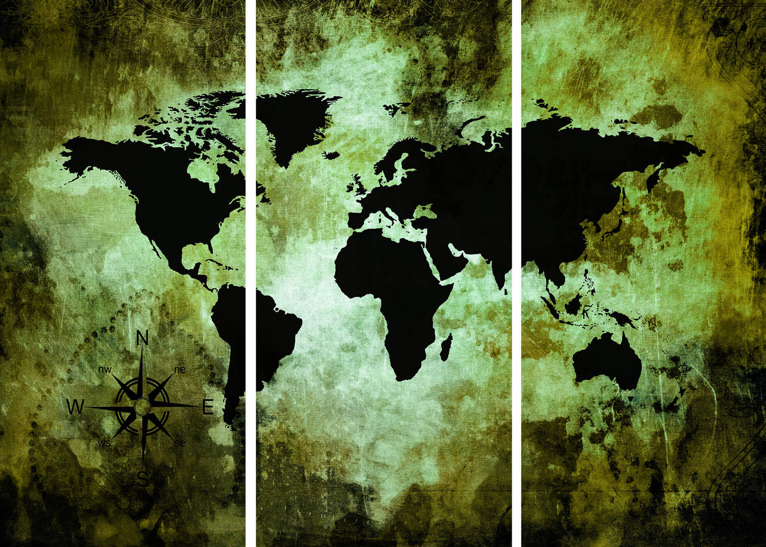 Ljuddämpande tavla - The world map