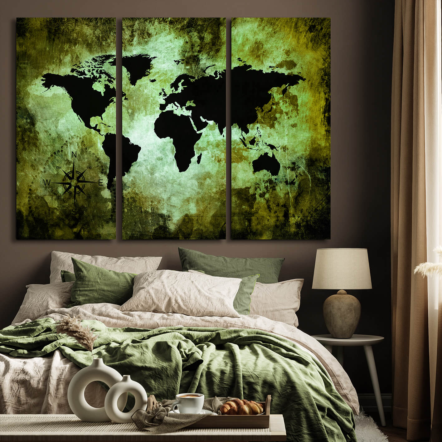 Ljuddämpande tavla - The world map