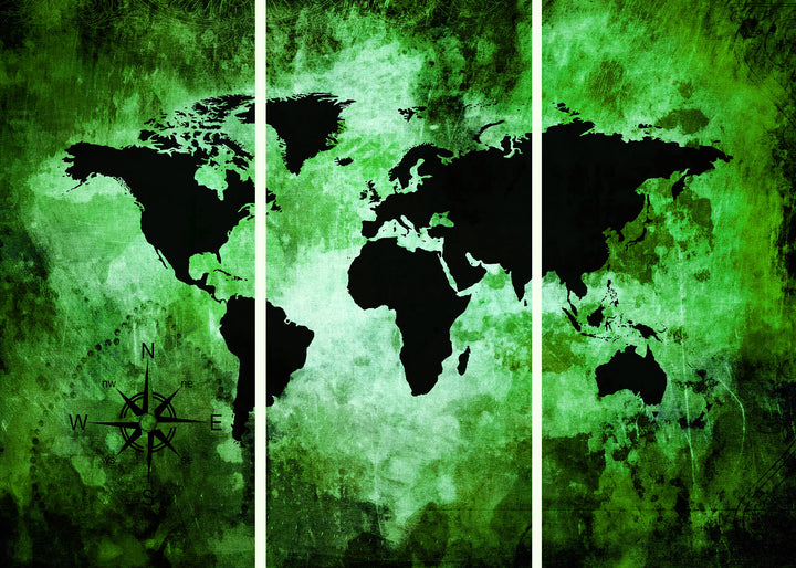 Ljuddämpande tavla - The world map