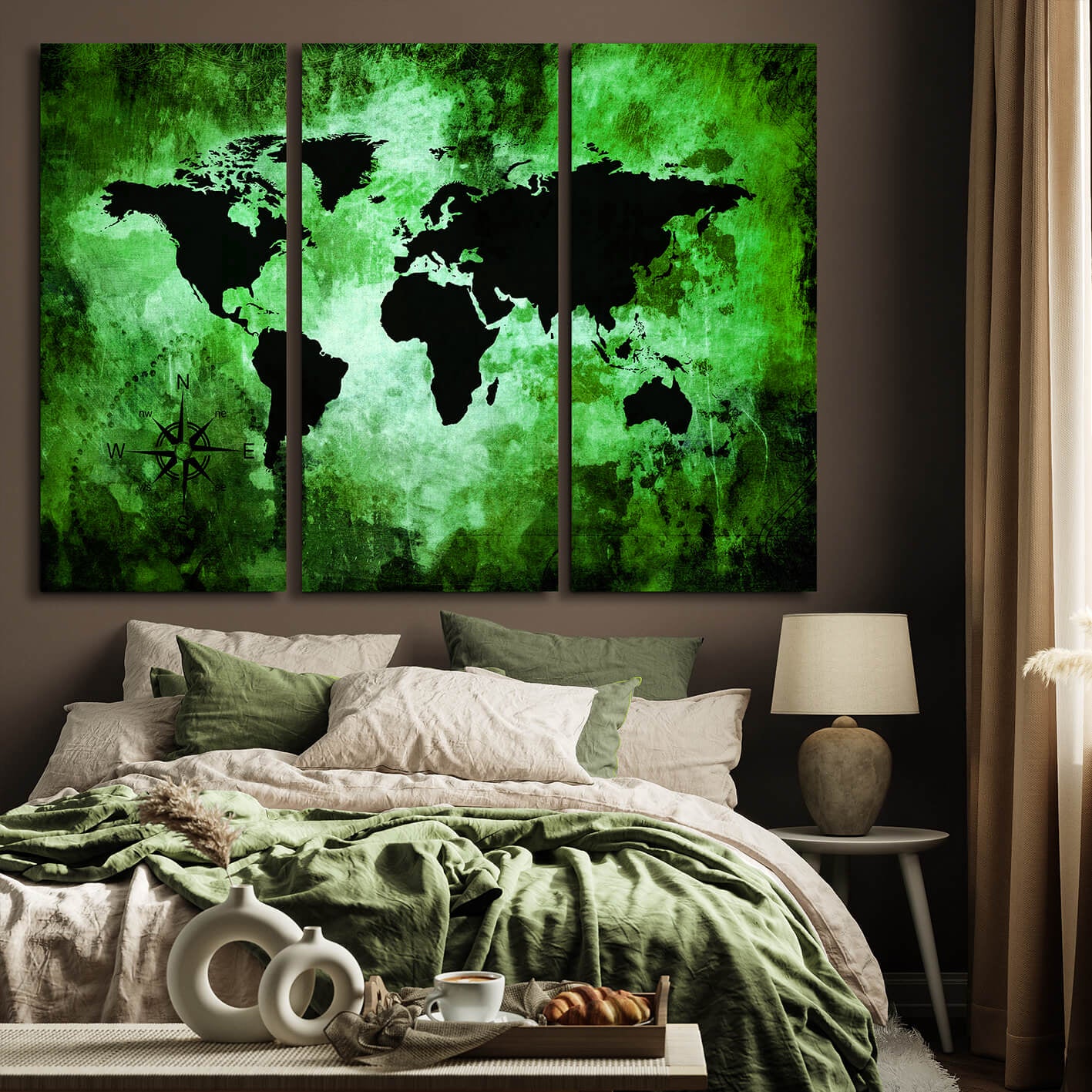 Ljuddämpande tavla - The world map
