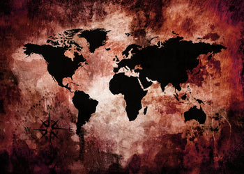 Ljuddämpande tavla - The world map