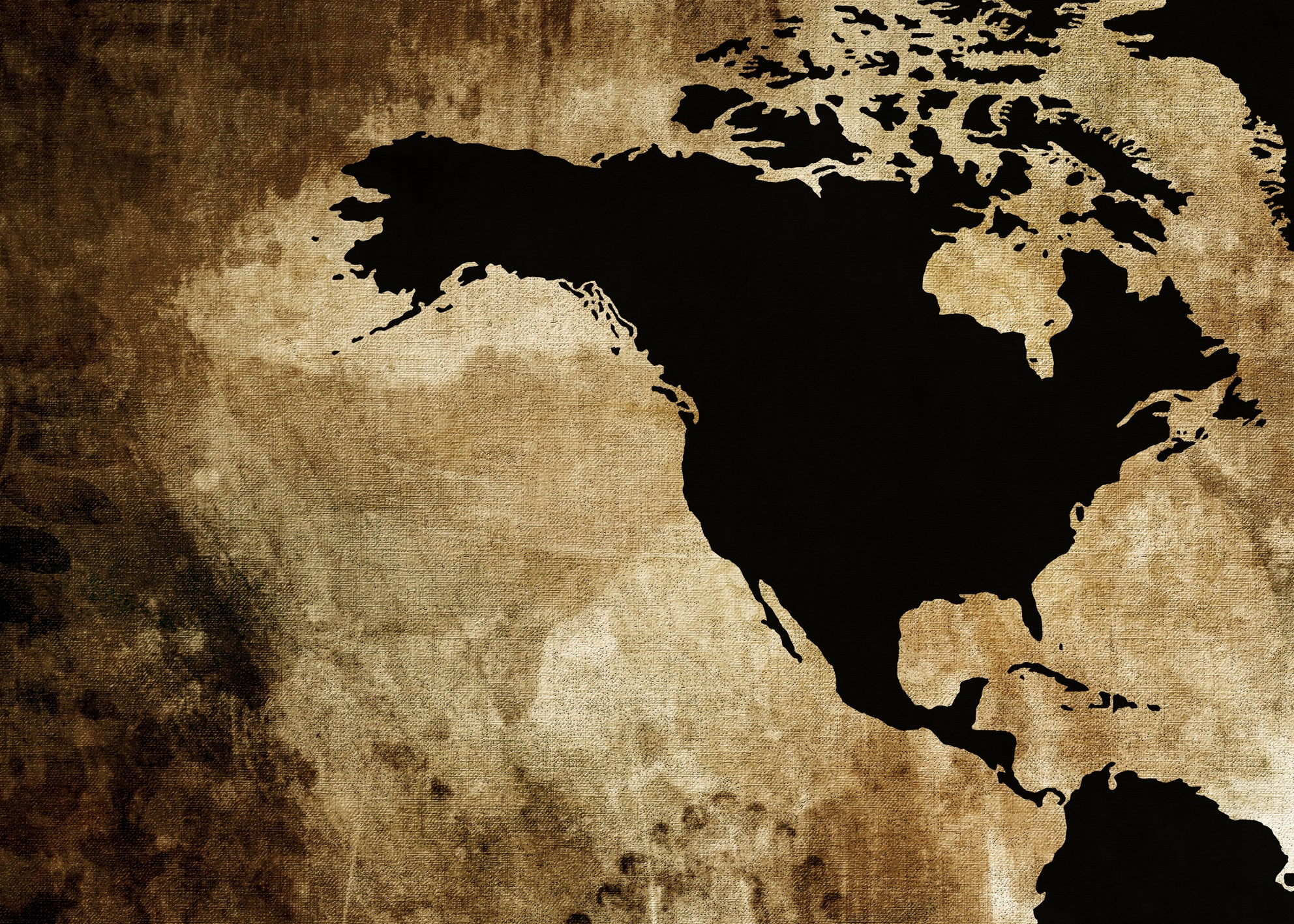 Canvastavla - The world map