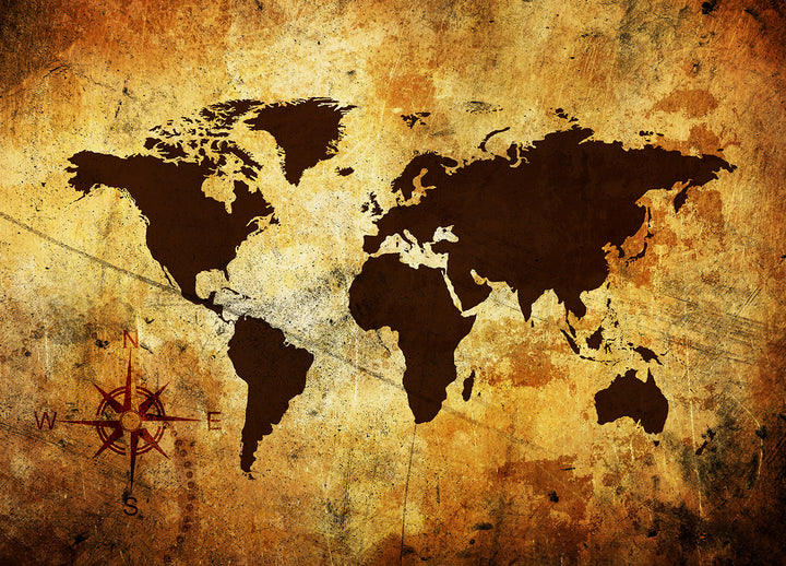 Ljuddämpande tavla - The world map